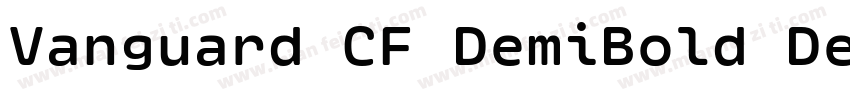 Vanguard CF DemiBold DemiBold字体转换